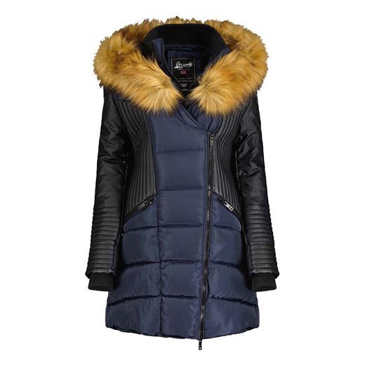 Geographical Norway Parka &quot;Ausmose&quot; w kolorze granatowo-czarnym ze sklepu Limango Polska w kategorii Płaszcze dziewczęce - zdjęcie 177472447