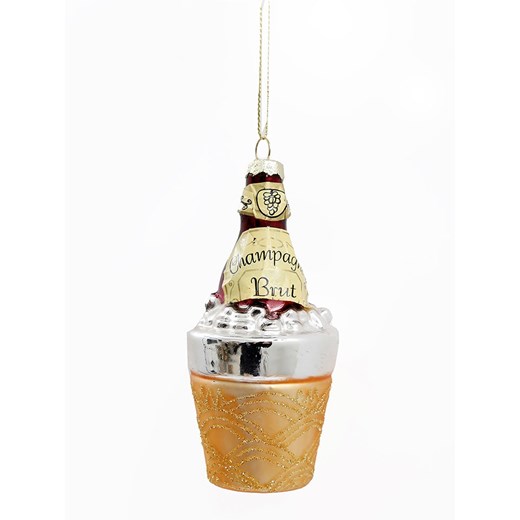 SiL Interiors Bombka &quot;Champagne&quot; - wys. 10 cm ze sklepu Limango Polska w kategorii Dekoracje bożonarodzeniowe - zdjęcie 177472737