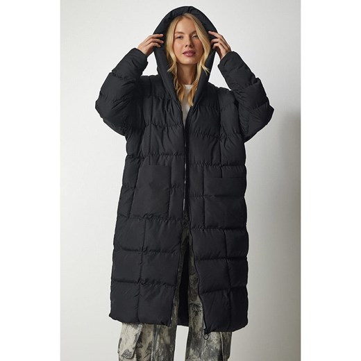 Happiness Istanbul Płaszcz pikowany w kolorze czarnym Happiness Istanbul 38 okazyjna cena Limango Polska