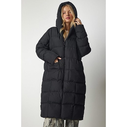 Happiness Istanbul Płaszcz pikowany w kolorze czarnym Happiness Istanbul 38 wyprzedaż Limango Polska