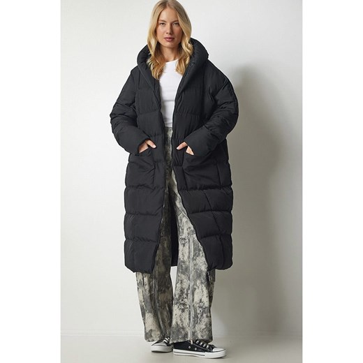 Happiness Istanbul Płaszcz pikowany w kolorze czarnym Happiness Istanbul 38 okazyjna cena Limango Polska