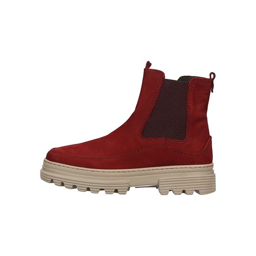 Gabor Skórzane sztyblety w kolorze czerwono-beżowym Gabor 38 wyprzedaż Limango Polska