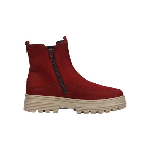 Gabor Skórzane sztyblety w kolorze czerwono-beżowym Gabor 40,5 wyprzedaż Limango Polska