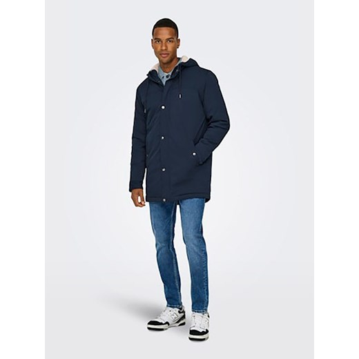 ONLY &amp; SONS Parka w kolorze granatowym Only & Sons XXL promocja Limango Polska