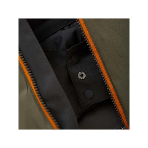 Color Kids Kurtka narciarska w kolorze czarno-pomarańczowo-oliwkowym Color Kids 116 Limango Polska wyprzedaż