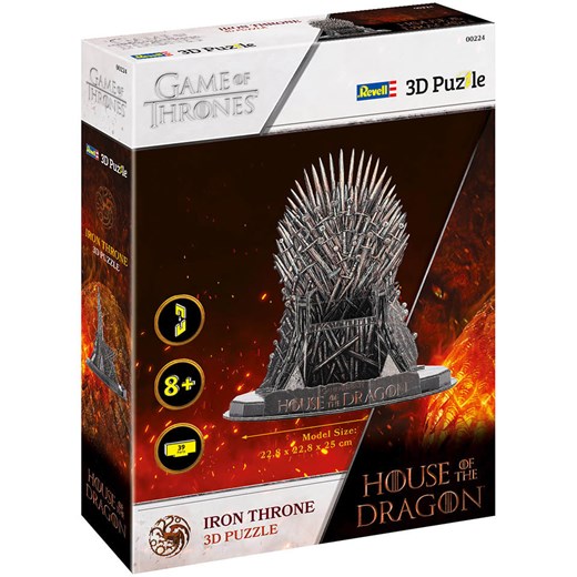 Revell 39-częściowe puzzle 3D &quot;House of the Dragon Iron Throne&quot; - 8+ Revell onesize wyprzedaż Limango Polska