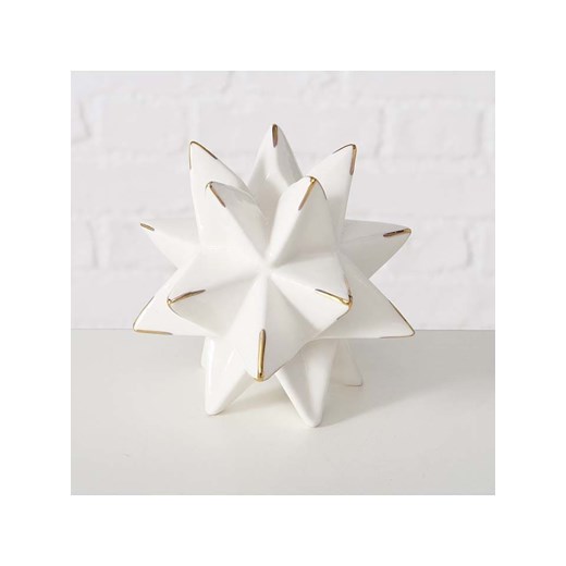 Boltze Świecznik &quot;Gunilla&quot; w kolorze białym - wys. 9,5 x Ø 10 cm Boltze onesize okazyjna cena Limango Polska