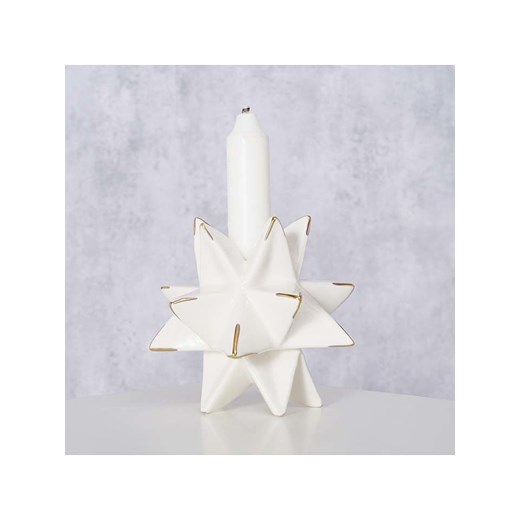 Boltze Świecznik &quot;Gunilla&quot; w kolorze białym - wys. 9,5 x Ø 10 cm Boltze onesize wyprzedaż Limango Polska