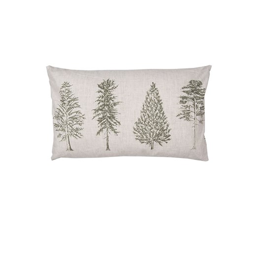 Clayre &amp; Eef Poszewka w kolorze zielono-beżowym na poduszkę - 50 x 30 cm ze sklepu Limango Polska w kategorii Poszewki na poduszki - zdjęcie 177475859