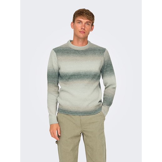 ONLY &amp; SONS Sweter w kolorze zielonym ze sklepu Limango Polska w kategorii Swetry męskie - zdjęcie 177475885