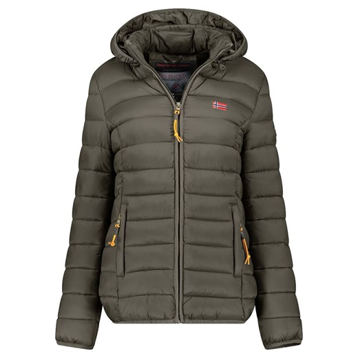 Geographical Norway Kurtka pikowana &quot;Atikolor&quot; w kolorze khaki ze sklepu Limango Polska w kategorii Kurtki damskie - zdjęcie 177476125