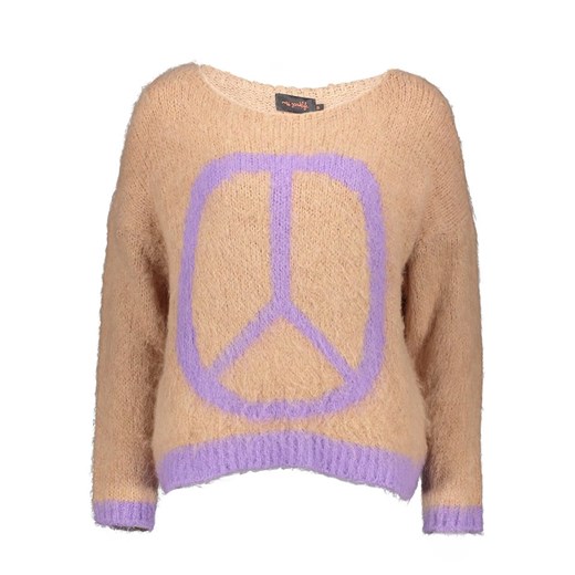 miss goodlife Sweter w kolorze beżowo-fioletowym ze sklepu Limango Polska w kategorii Swetry damskie - zdjęcie 177476236