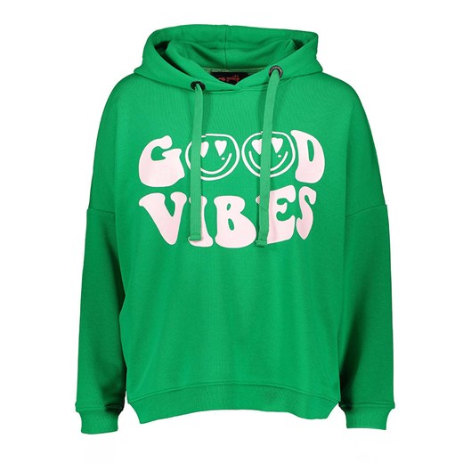 miss goodlife Bluza &quot;Good vibes&quot; w kolorze zielonym ze sklepu Limango Polska w kategorii Bluzy damskie - zdjęcie 177476296