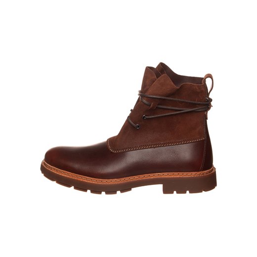 Clarks Skórzane botki &quot;Trace Duck&quot; w kolorze brązowym ze sklepu Limango Polska w kategorii Buty zimowe męskie - zdjęcie 177476586