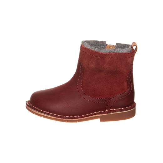 Clarks Skórzane botki &quot;Comet Frost&quot; w kolorze bordowym ze sklepu Limango Polska w kategorii Buty zimowe dziecięce - zdjęcie 177476729