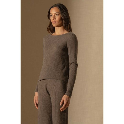 Perfect Cashmere Kaszmirowy sweter &quot;Megan&quot; w kolorze brązowym ze sklepu Limango Polska w kategorii Swetry damskie - zdjęcie 177477826