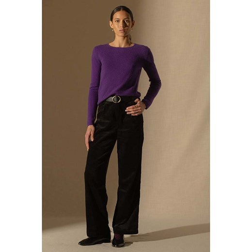 Perfect Cashmere Kaszmirowy sweter &quot;Oprah&quot; w kolorze fioletowym ze sklepu Limango Polska w kategorii Swetry damskie - zdjęcie 177477848