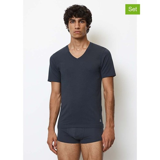 Marc O´Polo Koszulki (2 szt.) w kolorze granatowym ze sklepu Limango Polska w kategorii T-shirty męskie - zdjęcie 177478365