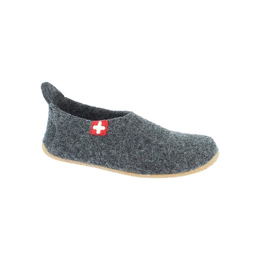 Living Kitzbühel Wełniane kapcie &quot;Gipfelkreuz&quot; w kolorze antracytowym ze sklepu Limango Polska w kategorii Kapcie damskie - zdjęcie 177479106