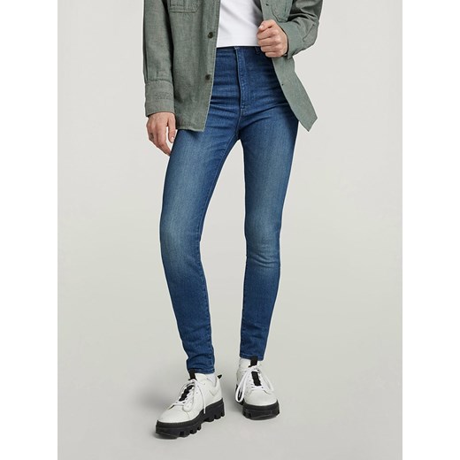 G-Star Dżinsy - Skinny fit - w kolorze niebieskim W28/L32 wyprzedaż Limango Polska