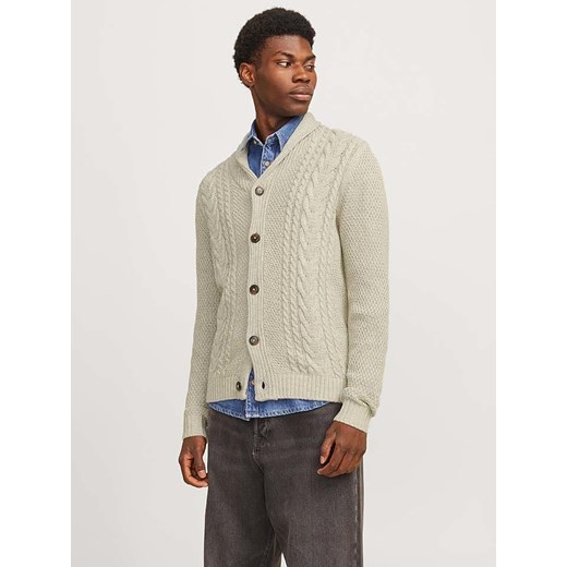 Jack &amp; Jones Kardigan w kolorze beżowym ze sklepu Limango Polska w kategorii Swetry męskie - zdjęcie 177483105