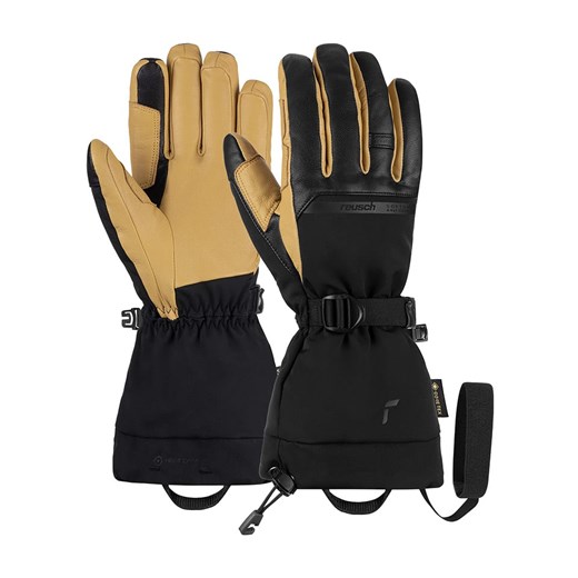 Reusch Rękawiczki funkcyjne &quot;Discovery GORE-TEX&quot; w kolorze beżowo-czarnym ze sklepu Limango Polska w kategorii Rękawiczki męskie - zdjęcie 177484119