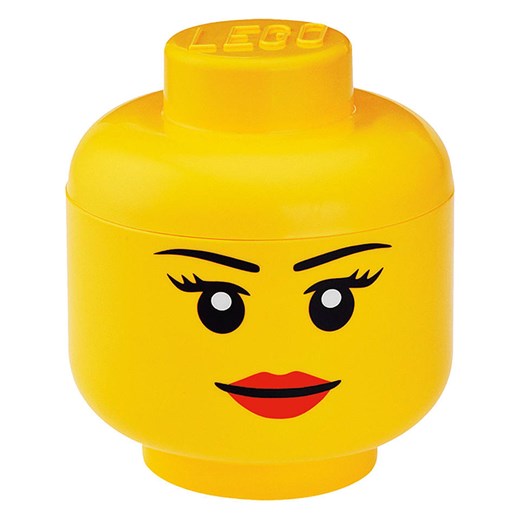 LEGO Pojemnik &quot;Girl&quot; w kolorze żółtym - wys. 18,5 x Ø 16 cm ze sklepu Limango Polska w kategorii Pojemniki kuchenne - zdjęcie 177485208