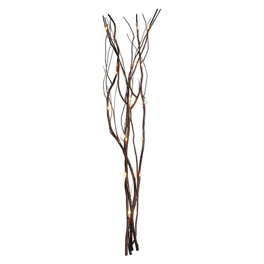 STAR Trading Dekoracyjne gałązki LED &quot;Willow&quot; w kolorze brązowym - wys. 60 cm ze sklepu Limango Polska w kategorii Oświetlenie - zdjęcie 177485265