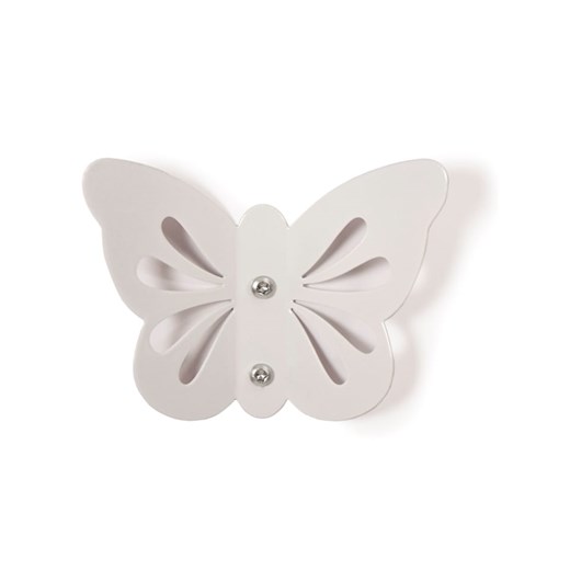 roommate Wieszak ścienny &quot;Butterfly&quot; w kolorze białym - 13,5 x 9 cm ze sklepu Limango Polska w kategorii Pokój dziecięcy - zdjęcie 177485577