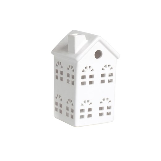 Trendy Kitchen by EXCÉLSA Świecznik &quot;Little Home&quot; w kolorze białym - 7,5 x 14,5 x 7,5 cm ze sklepu Limango Polska w kategorii Świeczniki - zdjęcie 177485768