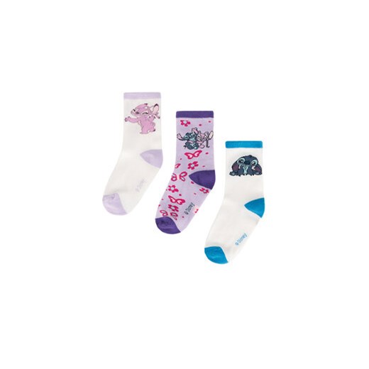 Disney Classics Zestaw 3 par wysokich skarpet dziecięcych ACCCS-AW24-301DCLS Disney Classics 31_33 MODIVO