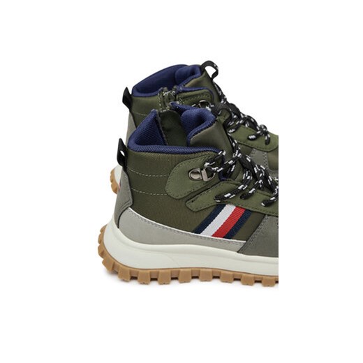 Tommy Hilfiger Trzewiki T3B9-33680-1696A M Zielony Tommy Hilfiger 30 MODIVO