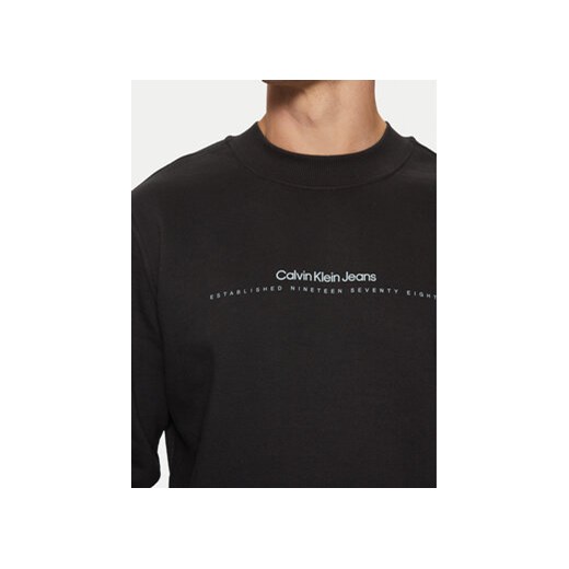 Calvin Klein Jeans Bluza Minimal Logo J30J327119 Czarny Regular Fit XXL MODIVO