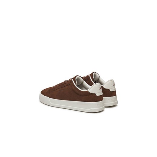 Tommy Hilfiger Sneakersy Court FM0FM05459 Brązowy Tommy Hilfiger 43 MODIVO