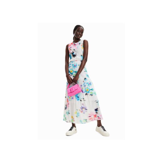Desigual Sukienka codzienna 23SWVW47 Écru Regular Fit Desigual M MODIVO