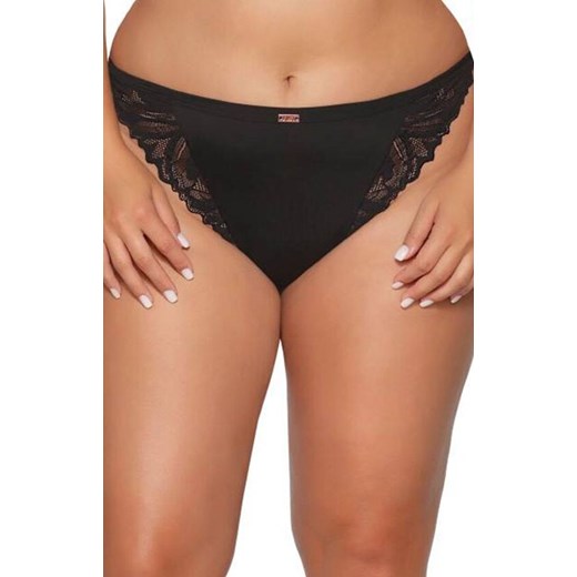 Ava figi brazylijskie czarne AV 2105/B, Kolor czarny, Rozmiar 2XL, Ava ze sklepu Intymna w kategorii Majtki damskie - zdjęcie 177505368