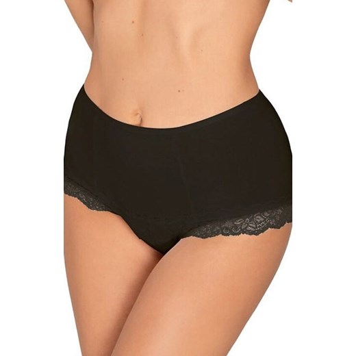 Figi damskie wysokie czarne N103, Kolor czarny, Rozmiar L, Ewana ze sklepu Intymna w kategorii Majtki damskie - zdjęcie 177505408