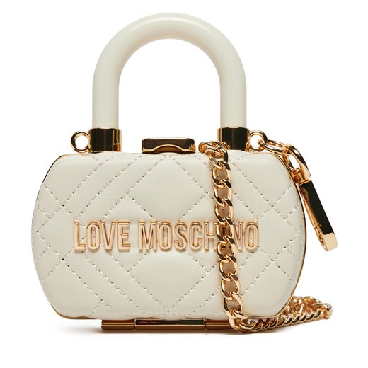 Torebka LOVE MOSCHINO JC4056PP1MLA0110 Écru ze sklepu eobuwie.pl w kategorii Kopertówki - zdjęcie 177506555