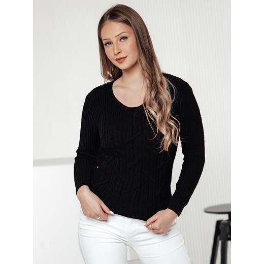 Sweter damski LAVIRTA czarny Dstreet MY2392 ze sklepu DSTREET.PL w kategorii Swetry damskie - zdjęcie 177507919