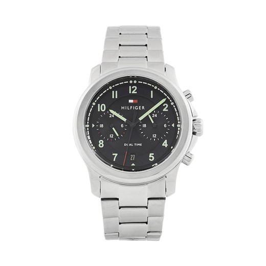 Zegarek Tommy Hilfiger Wesley 1710626 Srebrny ze sklepu eobuwie.pl w kategorii Zegarki - zdjęcie 177507997