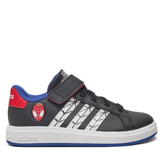 Sneakersy adidas Marvel's Spider-Man Grand Court JS0742 Czarny ze sklepu eobuwie.pl w kategorii Buty sportowe damskie - zdjęcie 177508109