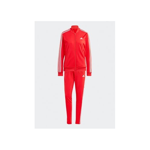 adidas Dres Essentials 3-Stripes IJ8784 Czerwony Slim Fit S MODIVO