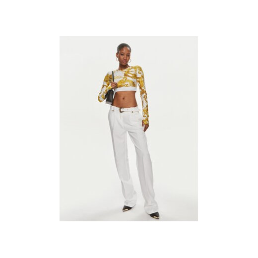 Versace Jeans Couture Spodnie materiałowe 76HAA111 Biały Slim Fit 38 MODIVO