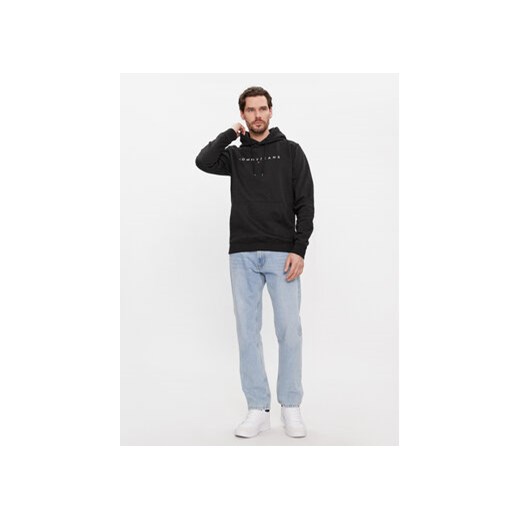 Tommy Jeans Bluza Linear Logo DM0DM17985 Czarny Regular Fit Tommy Jeans XXL MODIVO