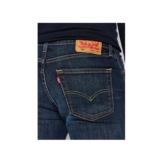 Levi's® Jeansy 511™ 04511-1390 Granatowy Slim Fit 33_36 MODIVO