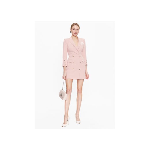 Elisabetta Franchi Sukienka koktajlowa AB-340-31E2-V590 Różowy Slim Fit Elisabetta Franchi 48 MODIVO