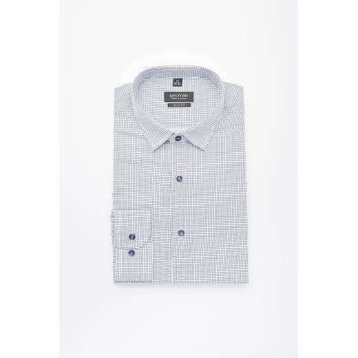 KOSZULA COLINE 2983 DŁUGI RĘKAW SLIM FIT GRANAT ze sklepu Recman w kategorii Koszule męskie - zdjęcie 177531697