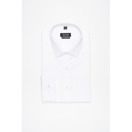 KOSZULA VERSONE 3028 DŁUGI RĘKAW CUSTOM FIT BIAŁY ze sklepu Recman w kategorii Koszule męskie - zdjęcie 177531896