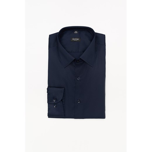 KOSZULA VERSONE 3053M DŁUGI RĘKAW SLIM FIT GRANAT ze sklepu Recman w kategorii Koszule męskie - zdjęcie 177532405