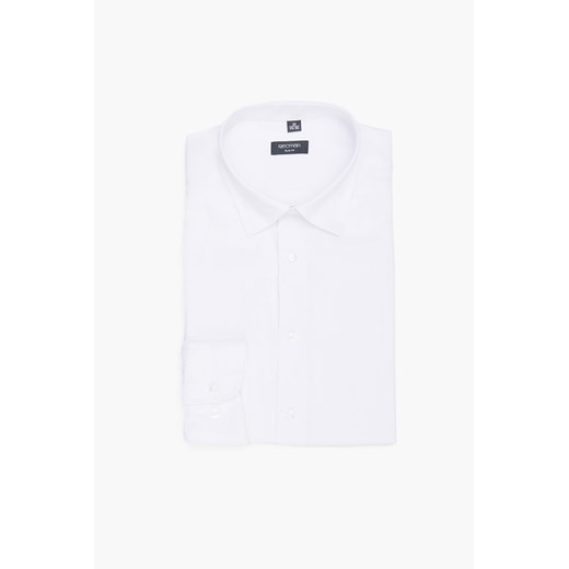 KOSZULA FORMENTO 3014 DŁUGI RĘKAW SLIM FIT BIAŁY ze sklepu Recman w kategorii Koszule męskie - zdjęcie 177532605